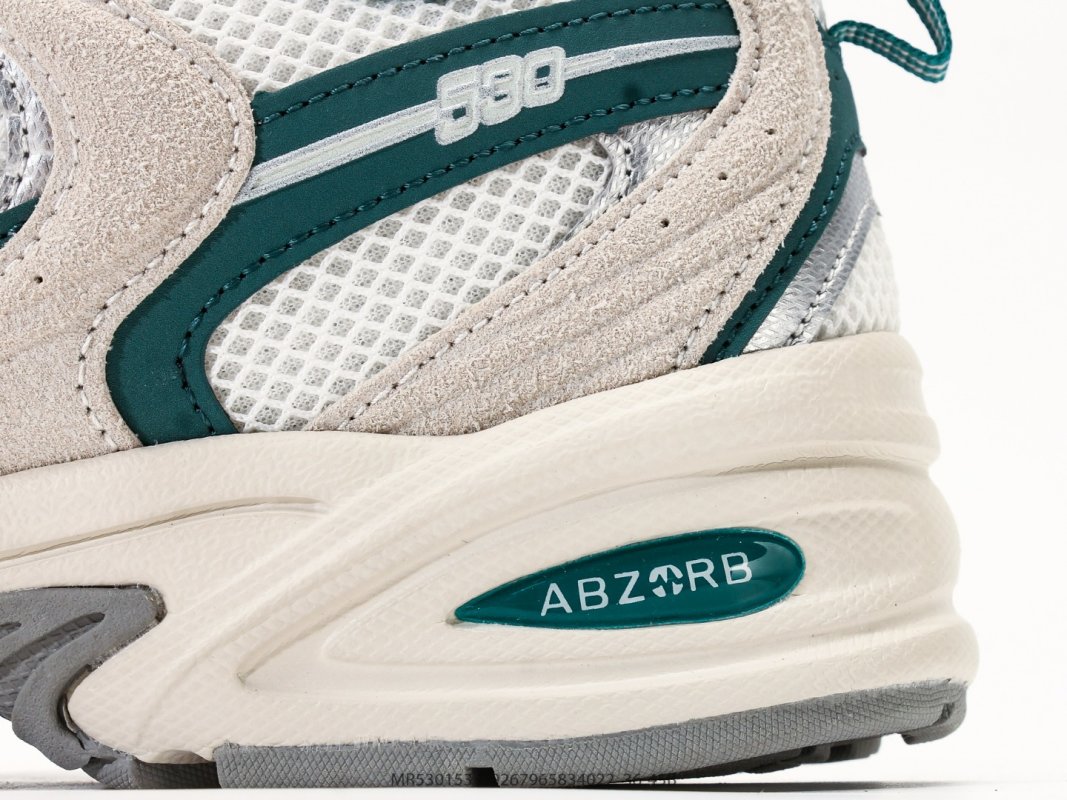 New Balance 530 Cream Teal Retro Running Shoe view