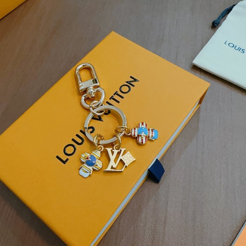 Louis Vuitton Anger Forest Bag Charm Gold Keychain Replica view