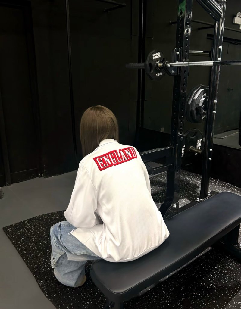 Jordan White Red Logo Jacket Replica - Premium UA Streetwear