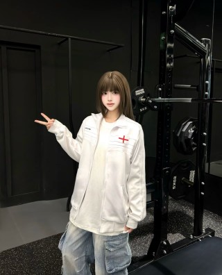 Jordan White Red Logo Jacket Replica - Premium UA Streetwear view 2