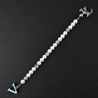 Louis Vuitton Turquoise Rodeo Pearl Beaded Bracelet - Men's view 2