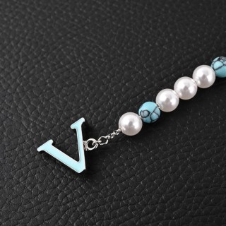 Louis Vuitton Turquoise Rodeo Pearl Beaded Bracelet - Men's view 4