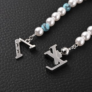 Louis Vuitton Turquoise Rodeo Pearl Beaded Bracelet - Men's view 6