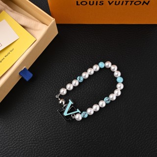 Louis Vuitton Turquoise Rodeo Pearl Beaded Bracelet - Men's view 7