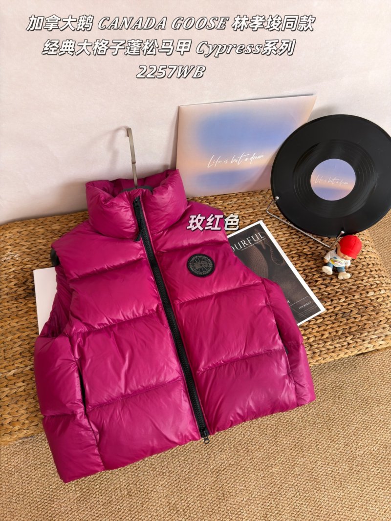 Canada Goose Cypress Classic Quilted Puffer Vest Magenta