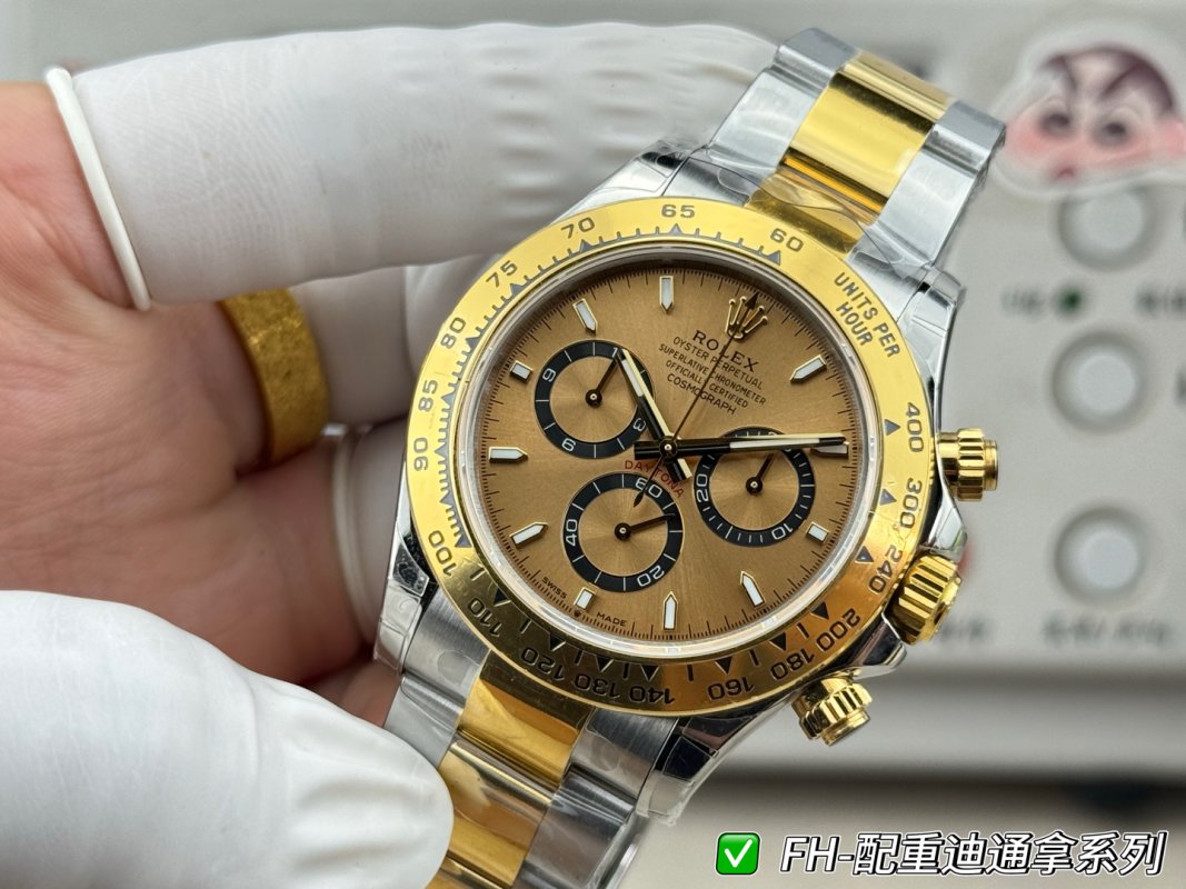 Rolex Daytona Two-Tone Gold Steel Chronograph Watch view