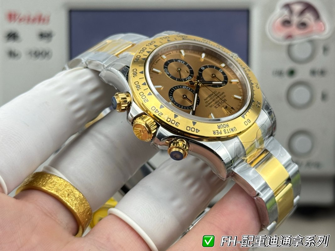 Rolex Daytona Two-Tone Gold Steel Chronograph Watch view