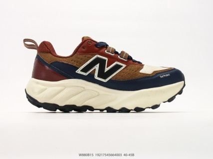 New Balance W880B15 Retro Dad Casual Running Shoe - Brown/Navy/Cream view 2