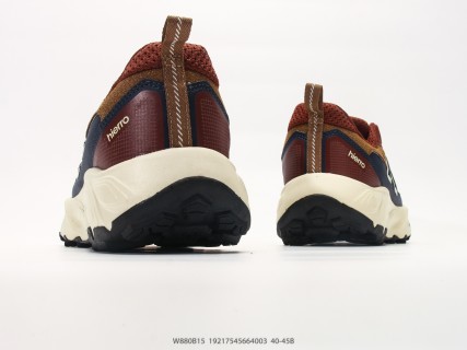 New Balance W880B15 Retro Dad Casual Running Shoe - Brown/Navy/Cream view 6