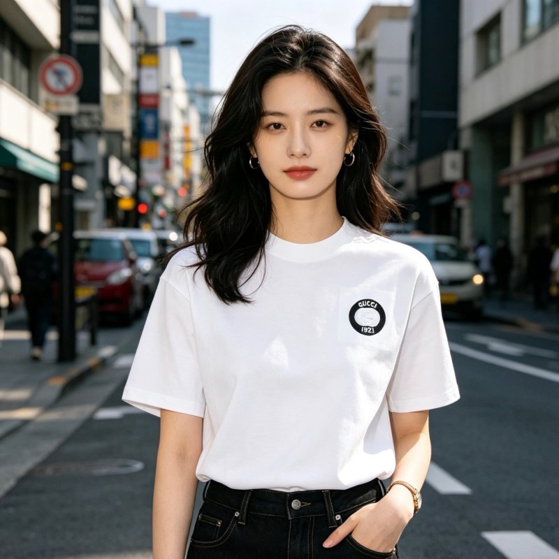 Jordan Circle Logo White T-Shirt UA Replica view