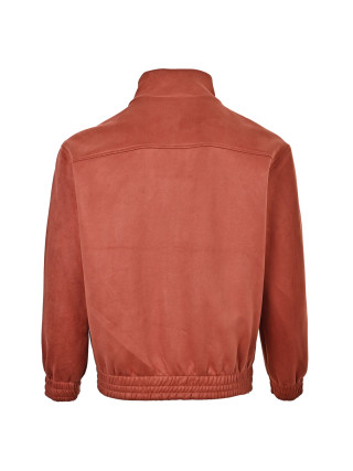 Adidas Originals specialist-Style Suede Track Jacket Rust Red view 4