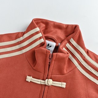 Adidas Originals specialist-Style Suede Track Jacket Rust Red view 6