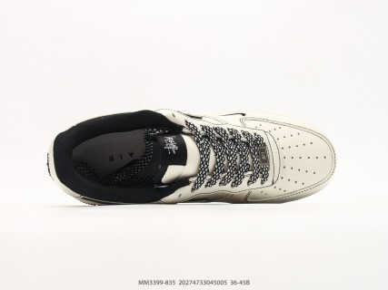 Nike Air Force 1 Low Collaboration Cream Black view 3