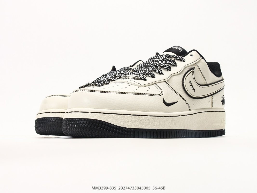 Nike Air Force 1 Low Collaboration Cream Black view