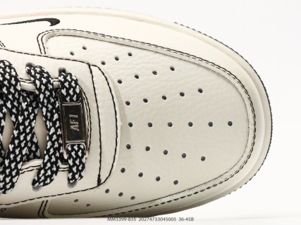Nike Air Force 1 Low Collaboration Cream Black view 8