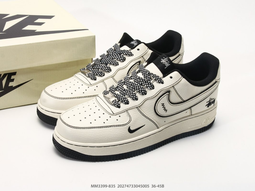 Nike Air Force 1 Low Collaboration Cream Black view