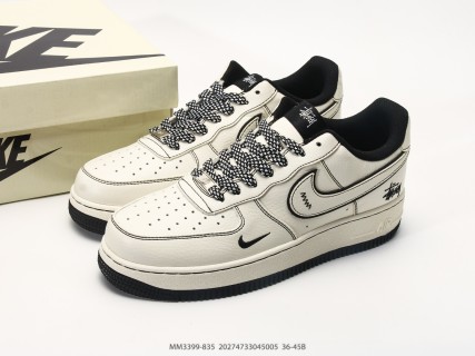 Nike Air Force 1 Low Collaboration Cream Black view 9