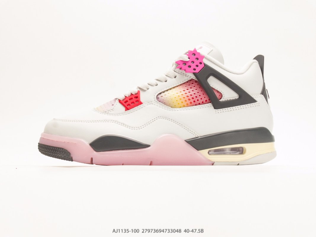 Jordan Air Jordan 4 Retro Wild Things White Pink Gradient Women's Sneaker
