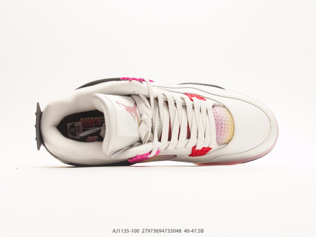 Jordan Air Jordan 4 Retro Wild Things White Pink Gradient Women's Sneaker view