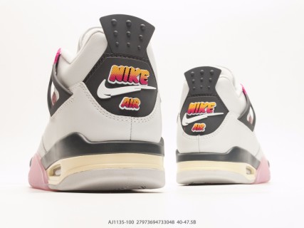 Jordan Air Jordan 4 Retro Wild Things White Pink Gradient Women's Sneaker view 6