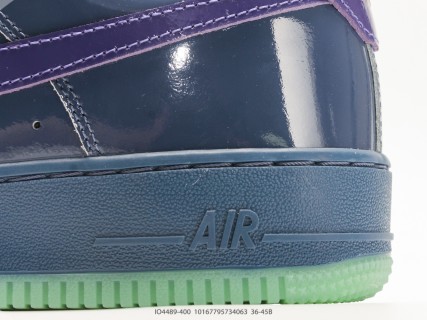 Nike Air Force 1 '07 Low Patent Navy Purple Glow IO4489-400 view 7
