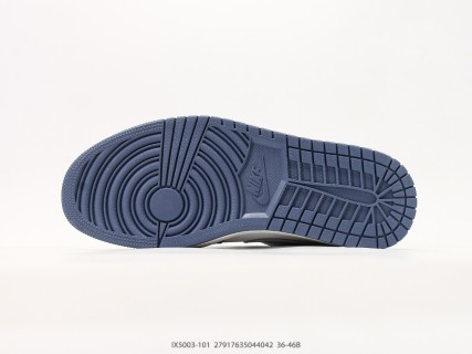 Jordan Air Jordan 1 Low Grey Navy White view 4