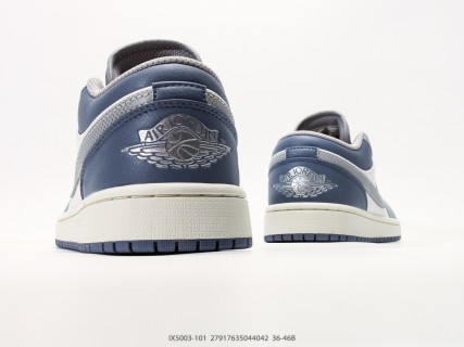 Jordan Air Jordan 1 Low Grey Navy White view 6