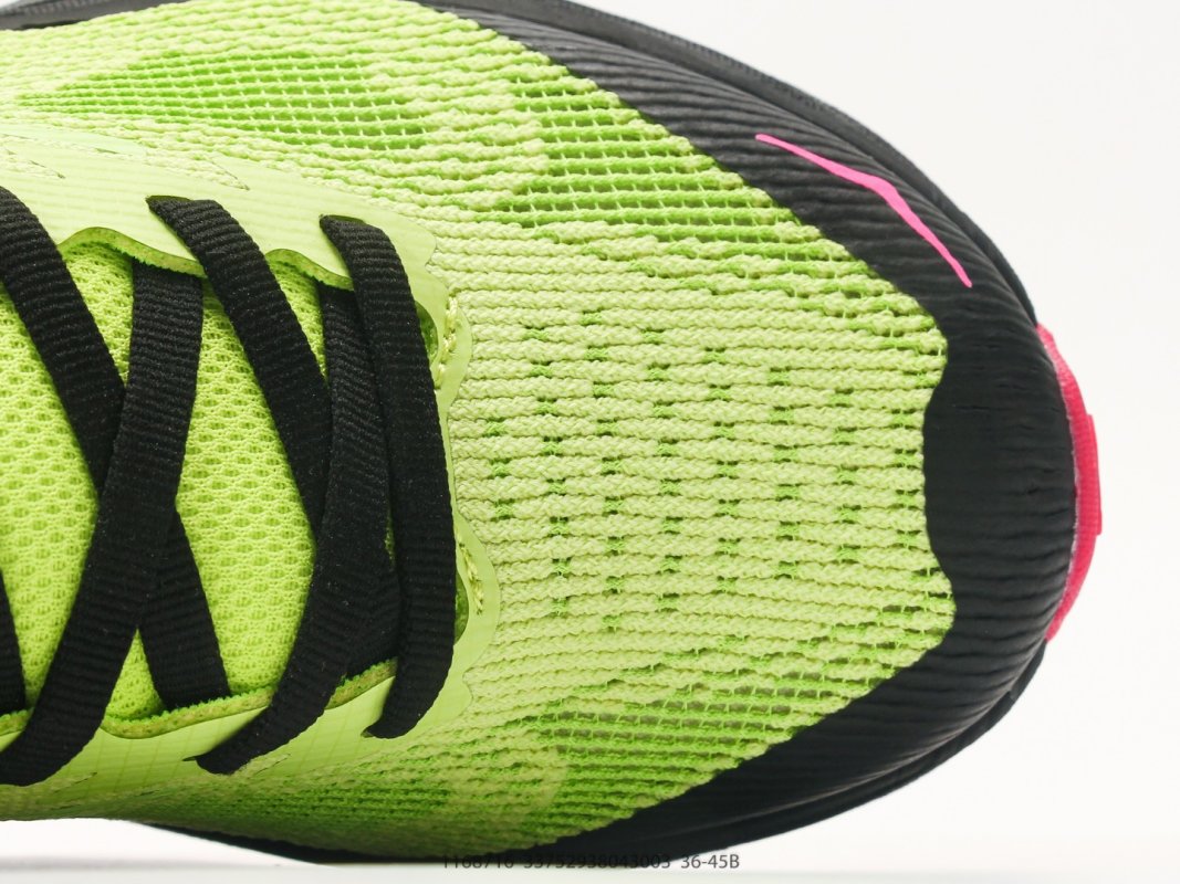 HOKA Challenger 8 Neon Yellow Black Pink Running Shoe view