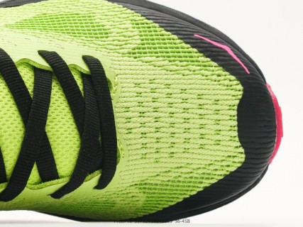 HOKA Challenger 8 Neon Yellow Black Pink Running Shoe view 8