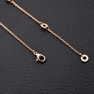 Bvlgari Rose Gold Diamond-Set Pendant Necklace view 7