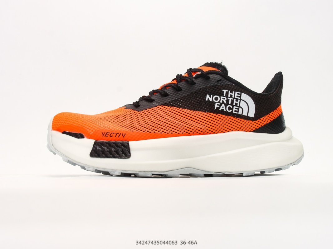 The North Face Summit VECTIV Pro 2 Orange Black White Trail Running Shoe