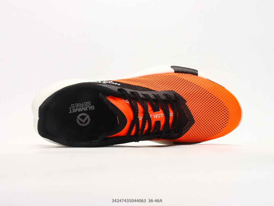 The North Face Summit VECTIV Pro 2 Orange Black White Trail Running Shoe view