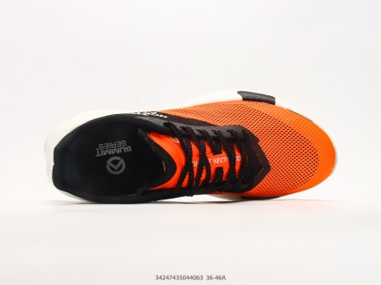 The North Face Summit VECTIV Pro 2 Orange Black White Trail Running Shoe view 3