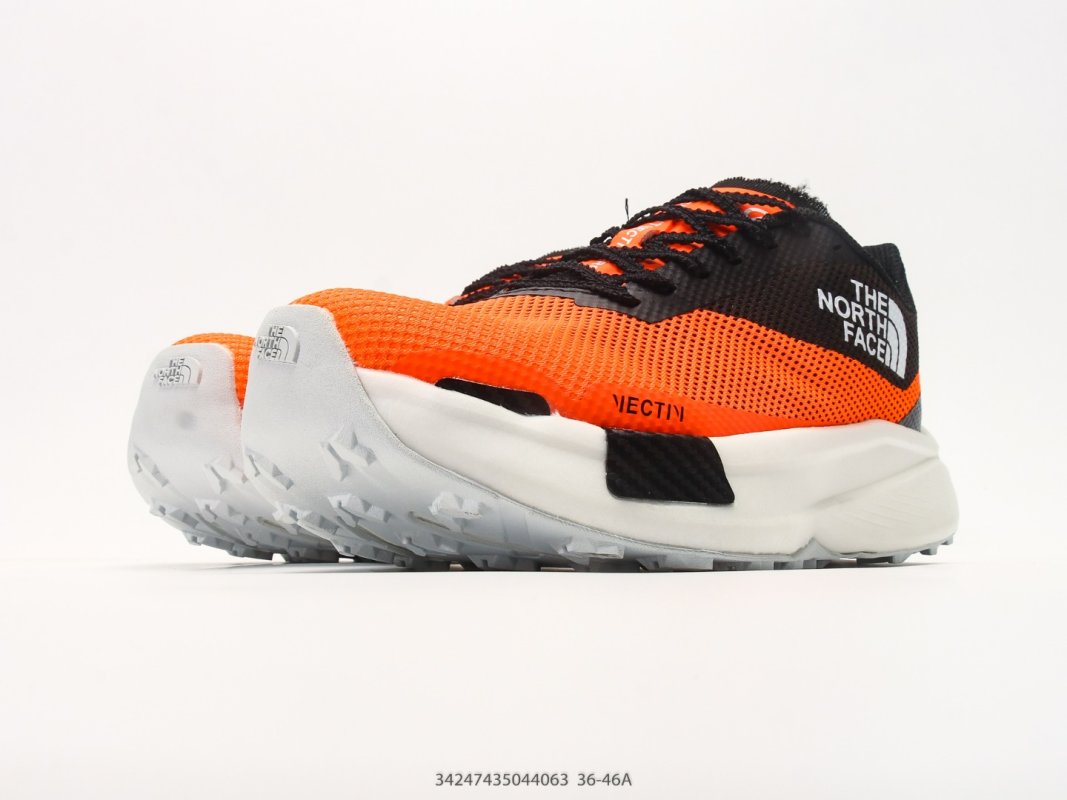 The North Face Summit VECTIV Pro 2 Orange Black White Trail Running Shoe view