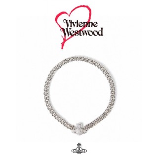 Vivienne Westwood Saturn Crystal Bracelet Silver