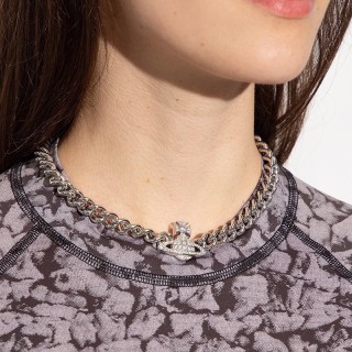 Vivienne Westwood Saturn Crystal Bracelet Silver view 2