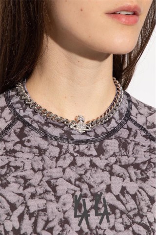 Vivienne Westwood Saturn Crystal Bracelet Silver view 7