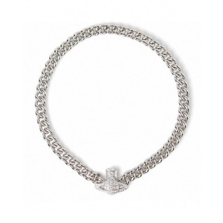 Vivienne Westwood Saturn Crystal Bracelet Silver view 8