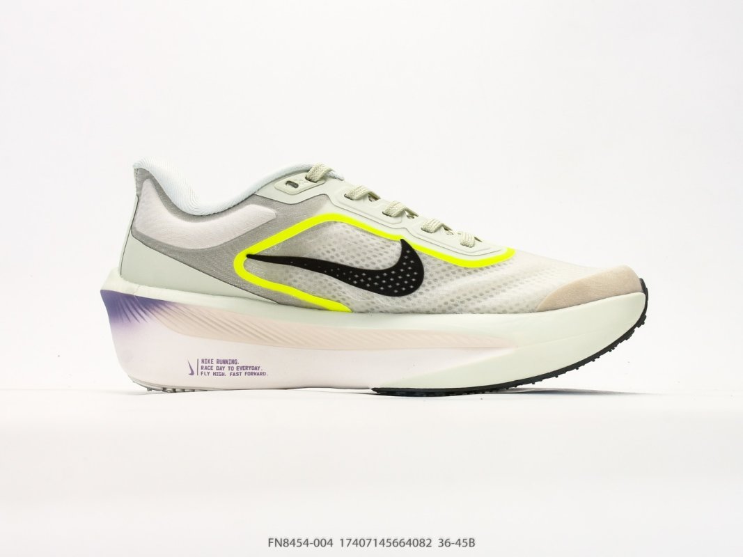 Nike ZoomX Invincible Run Flyknit 6 Cream Black Volt view