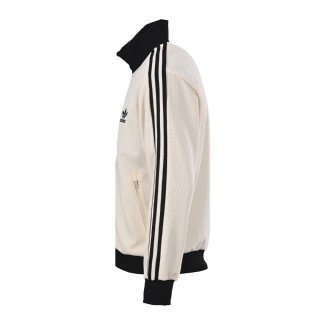 Adidas Originals Trefoil Waffle Track Jacket Cream Black view 2