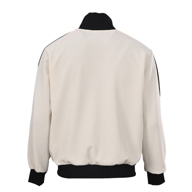 Adidas Originals Trefoil Waffle Track Jacket Cream Black view
