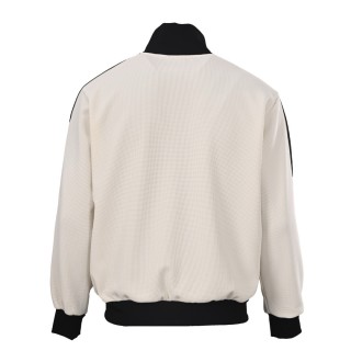 Adidas Originals Trefoil Waffle Track Jacket Cream Black view 3