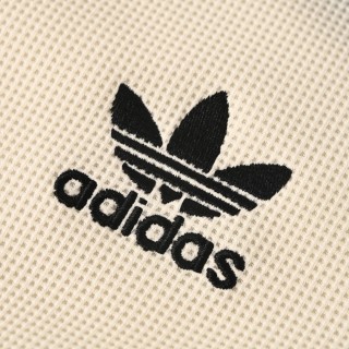 Adidas Originals Trefoil Waffle Track Jacket Cream Black view 5