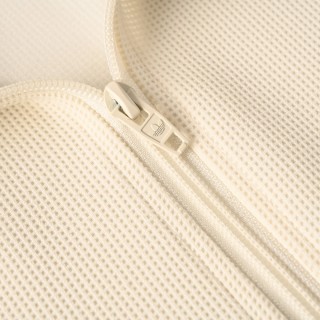 Adidas Originals Trefoil Waffle Track Jacket Cream Black view 6