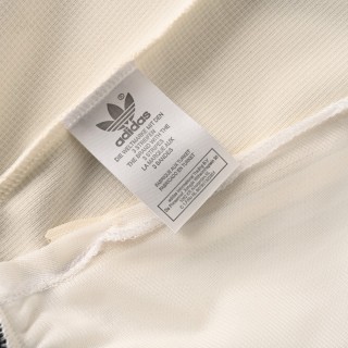 Adidas Originals Trefoil Waffle Track Jacket Cream Black view 9
