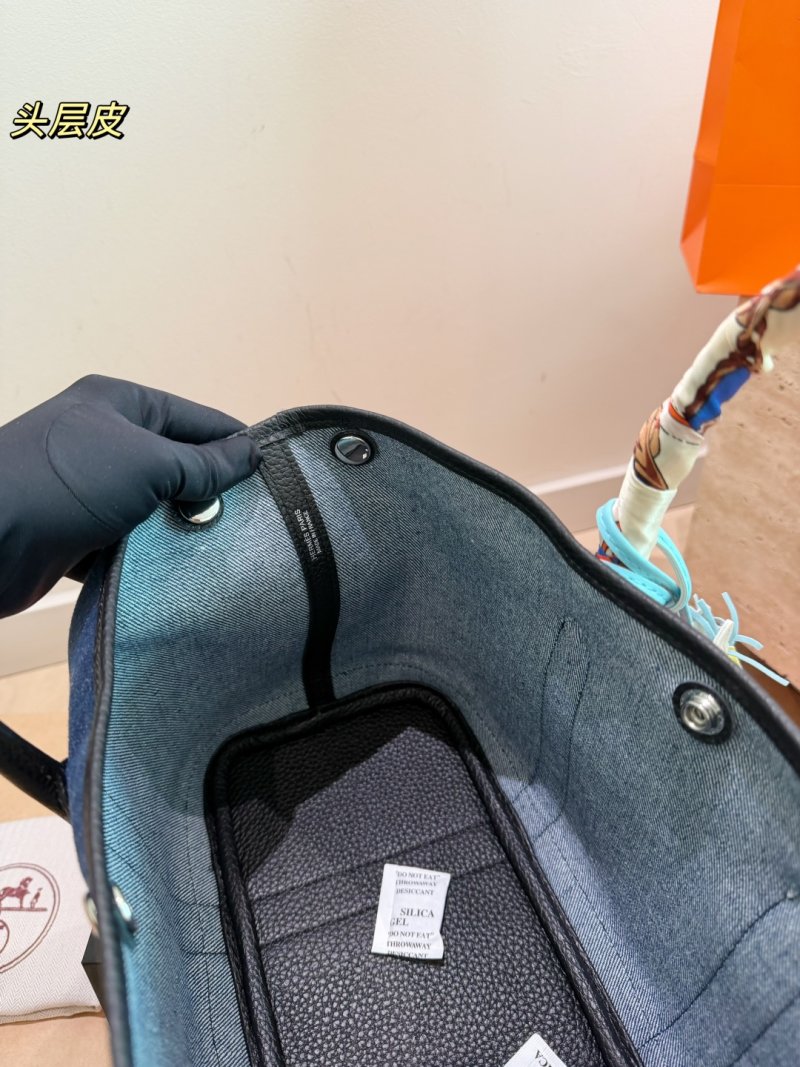 Hermès Garden Party 30 Navy Canvas UA Replica Handbag view