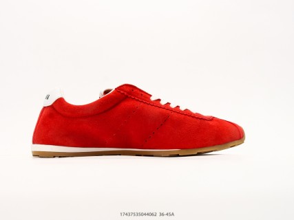 Miu Miu Plume Low-Top Red Suede Sneaker view 2