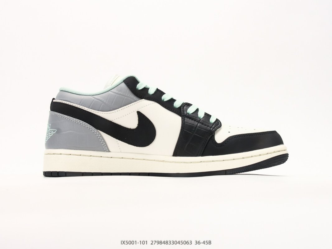 Jordan Air Jordan 1 Low Black Grey White Casual Sneaker view