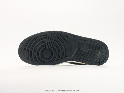 Jordan Air Jordan 1 Low Black Grey White Casual Sneaker view 4