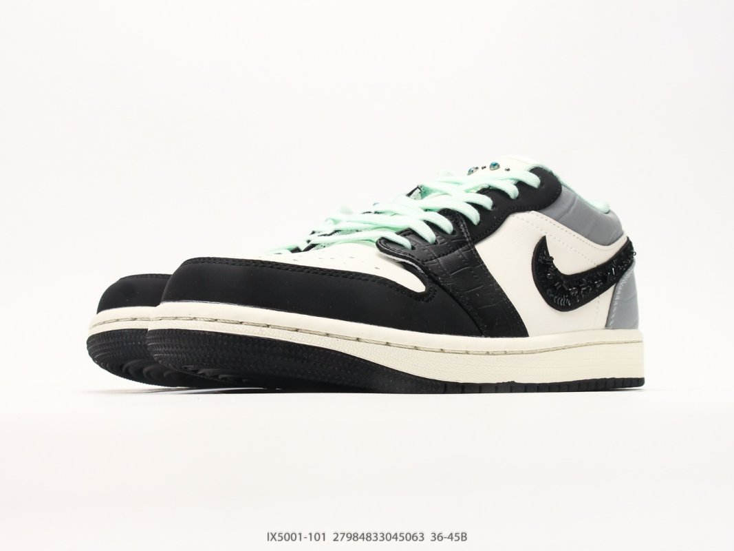 Jordan Air Jordan 1 Low Black Grey White Casual Sneaker view